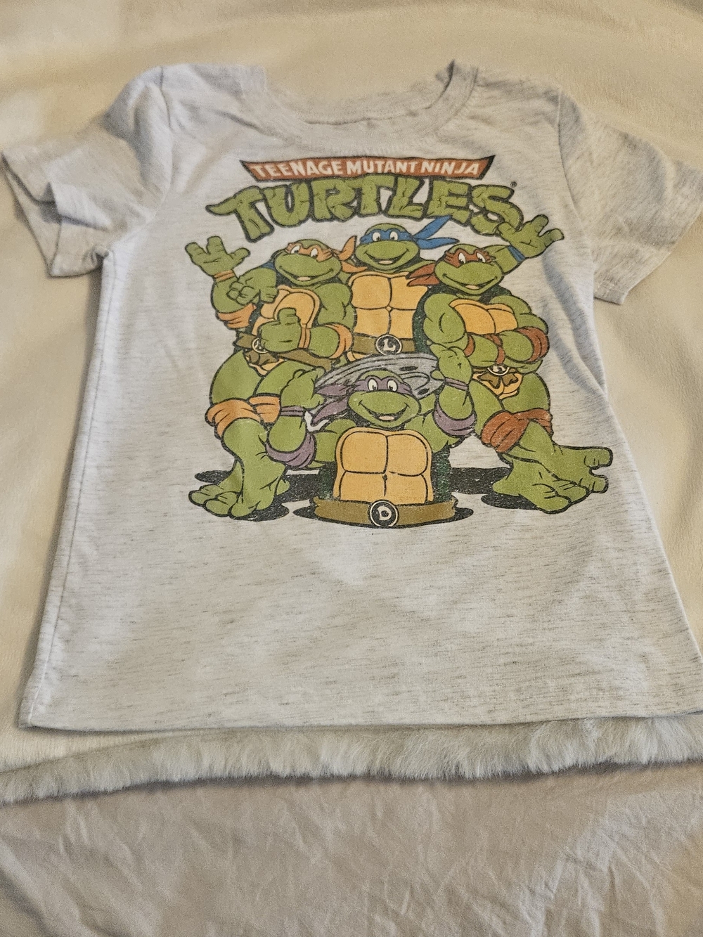 Nickelodeon Teenage Mutant Ninja Turtles Graphic Tee - Light Gray